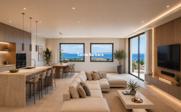 Appartamento con vista mare di nuova costruzione.